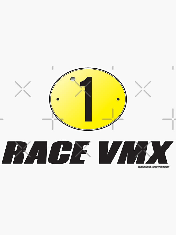 Race VMX - 70's 500cc Champion's Plate (Black) by racerspitstop