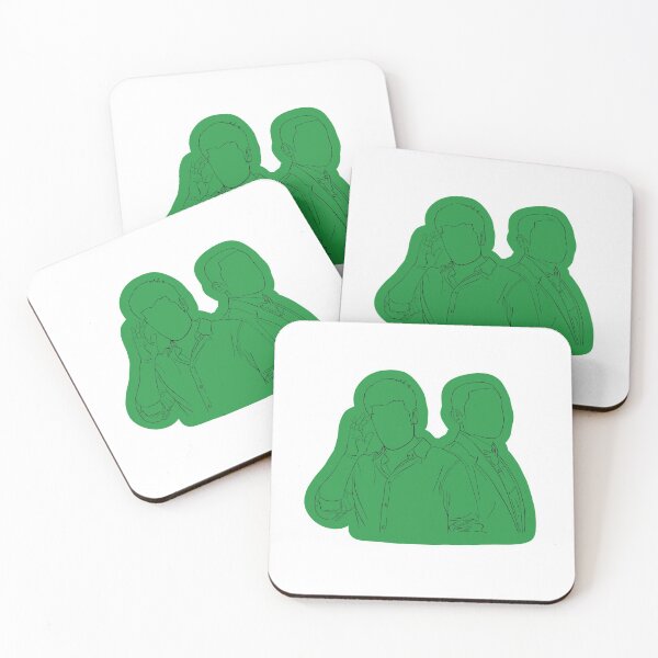 Item preview, Shawn and Gus Outline on Green designed and sold by artsyANTcreatns.