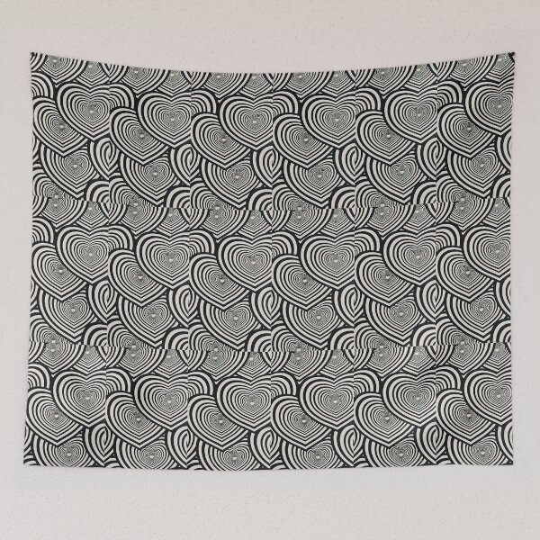 Item preview, Patterned Black and White Hearts designed and sold by THECYBERY2K.