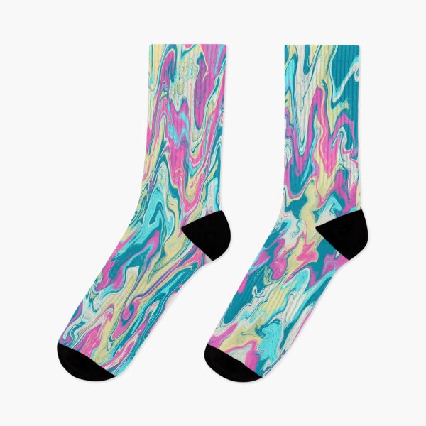 Item preview, Bright Neon Pastels Dream Vibes Swirl Liquid Abstract Art designed and sold by yourguyjohn.