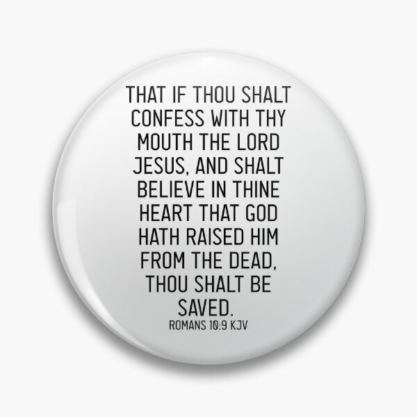 Item preview, Romans 10:9 KJV designed and sold by Logosdesignshop.
