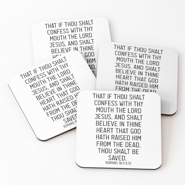 Item preview, Romans 10:9 KJV designed and sold by Logosdesignshop.