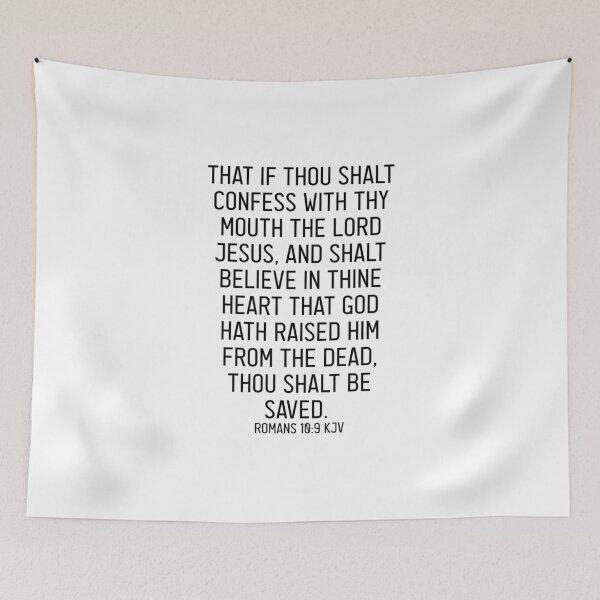 Item preview, Romans 10:9 KJV designed and sold by Logosdesignshop.