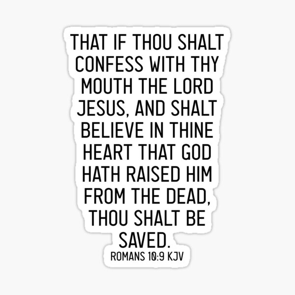 Item preview, Romans 10:9 KJV designed and sold by Logosdesignshop.
