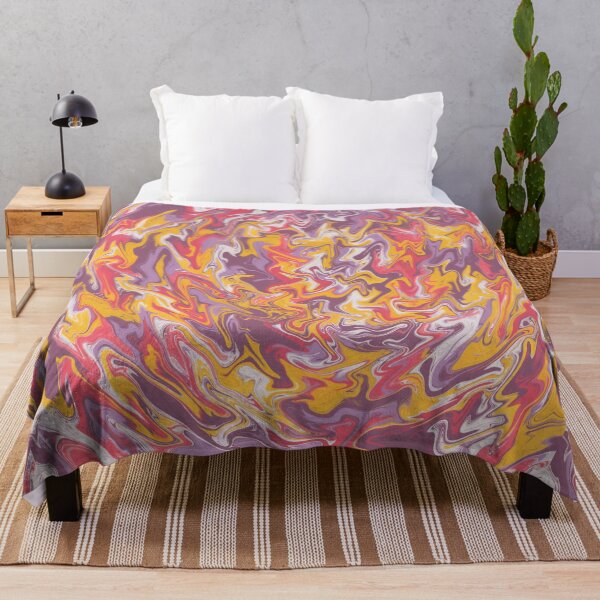 Item preview, Summer Plum Dream Vibes Swirl Liquid Abstract Art designed and sold by yourguyjohn.