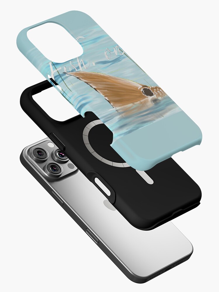 Redfish in blue water iPhone Case