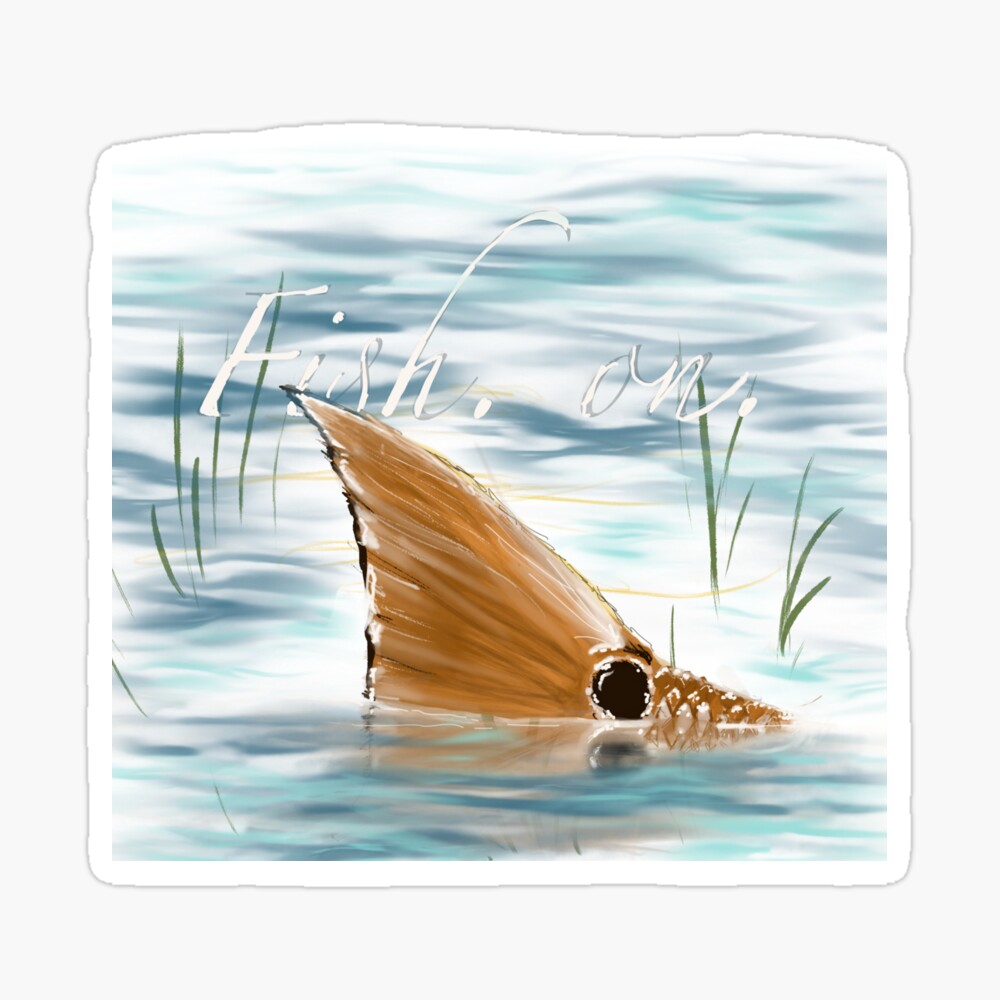 Redfish in blue water iPhone Case