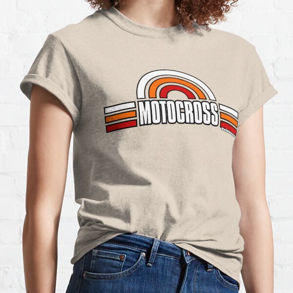 MOTOCROSS SUNSET Graphic (Black Backgrd) Classic T-Shirt