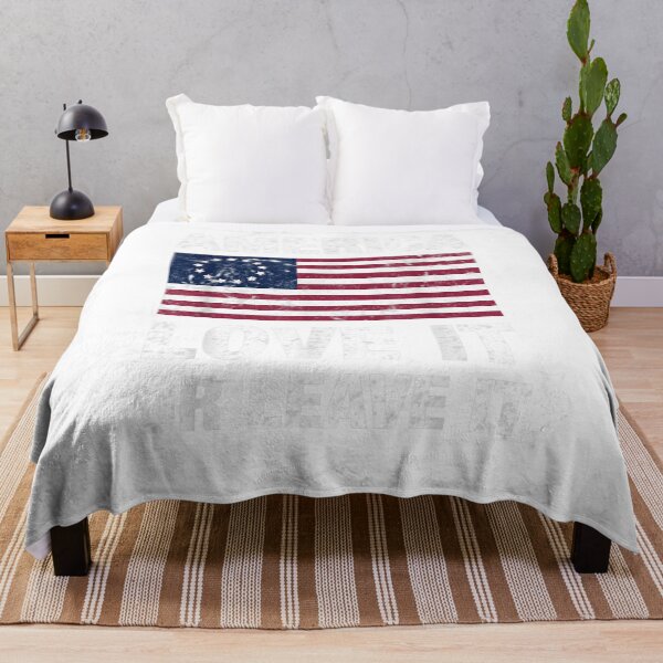 Item preview, Betsy Ross Flag with 13 Stars, America Love It or Leave it designed and sold by XuXue.