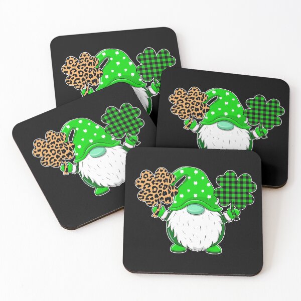 Item preview, Green Irish Gnomes Shamrock Clover  designed and sold by Realme9876.