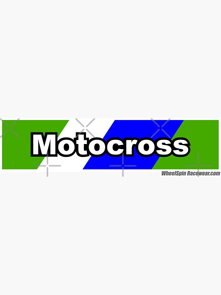 MOTOCROSS GREEN MULTI STRIPES Graphic (White Background) by racerspitstop