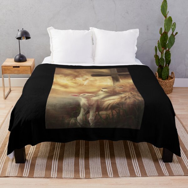 Item preview, Jesus Beautiful lion and lamb designed and sold by AngelJames.