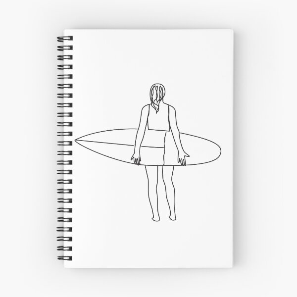 Item preview, Surfboard Line Drawing, Surf Illustration, Surf One Line Art designed and sold by clauceart.