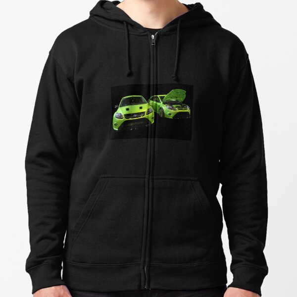 Two Green Focus RS Zipped Hoodie