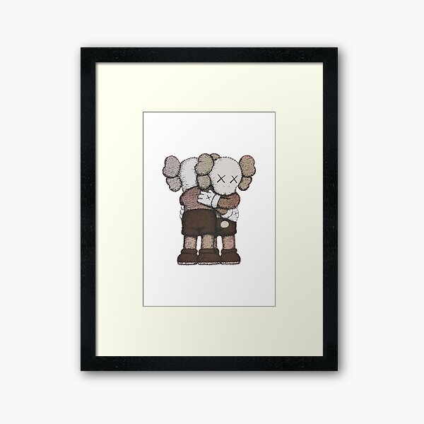 a familiar hug Framed Art Print