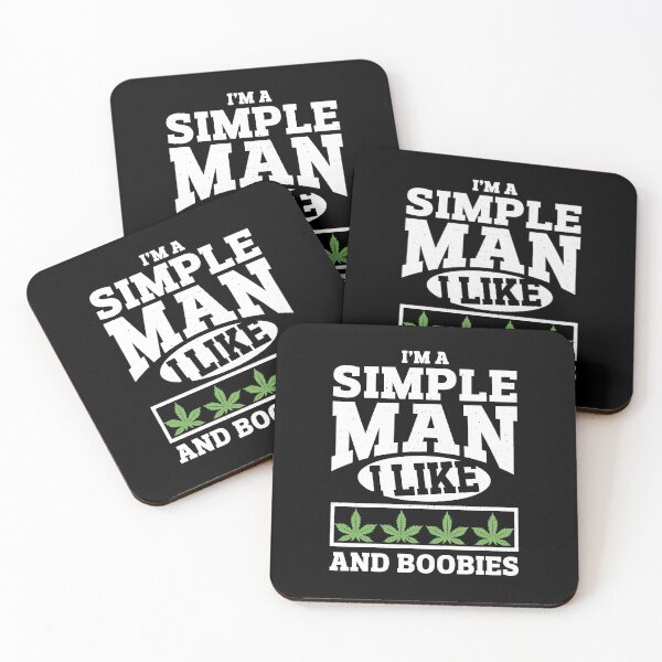 Item preview, I'm a simple man i like weed and boobies cannabis designed and sold by AngelJames.