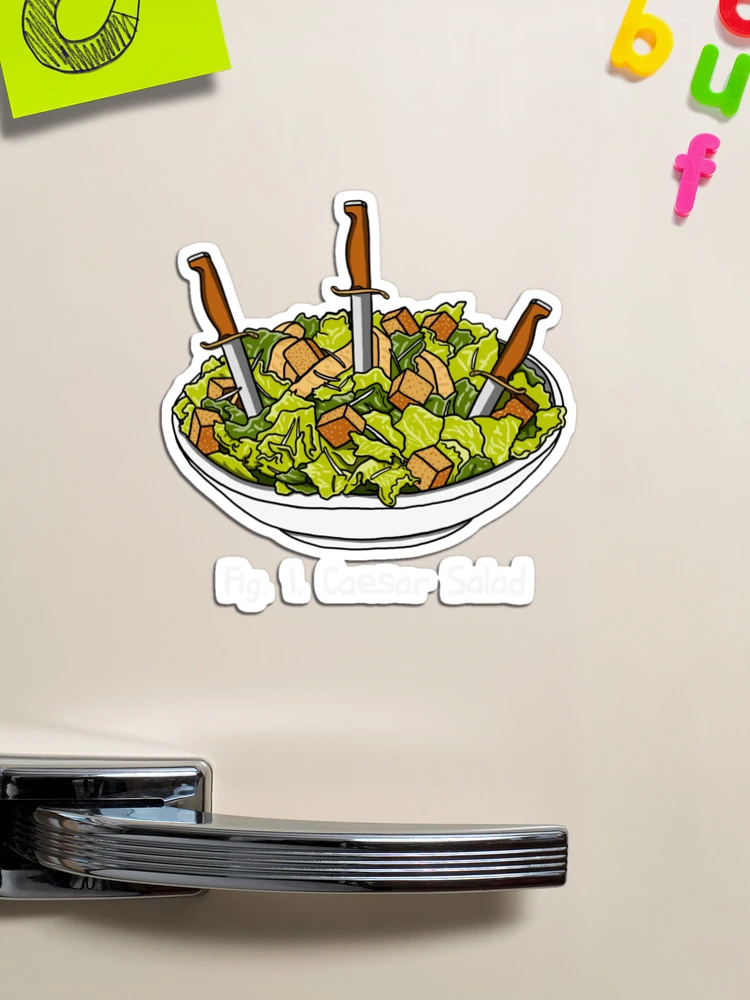 Caesar Salad Sticker, Funny Food Stickers