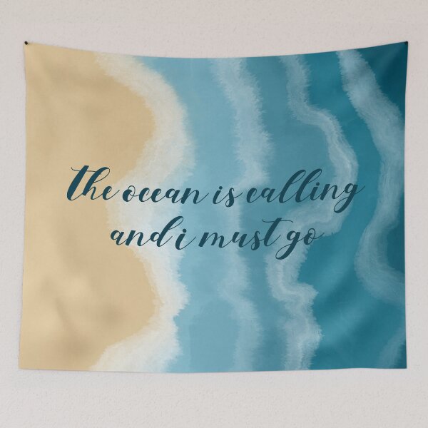 Item preview, The Ocean is CAlling and I Must Go designed and sold by Homebody Hobbyist.