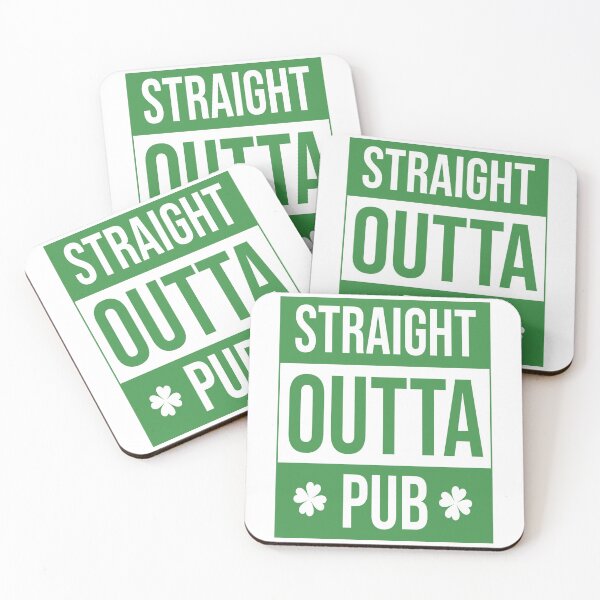 Item preview, Happy saint patrick Straight outta pub for men for women designed and sold by TheFlipRepublic.