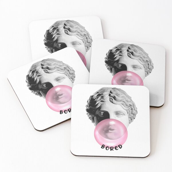 Aperçu de l'œuvre Sticker transparent dieu grec s'ennuie créée et vendue par Gvantsiola.