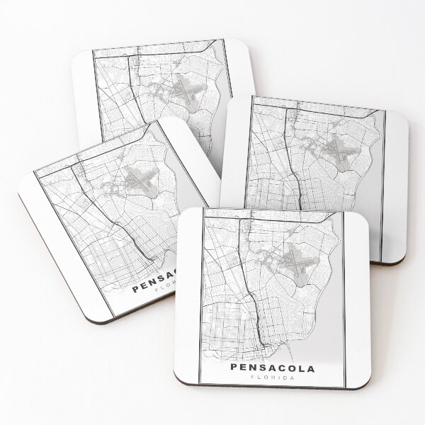Item preview, Pensacola Map designed and sold by Tamas Das.