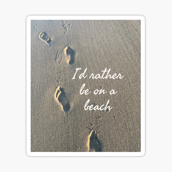 Footprints Sand Stickers Redbubble