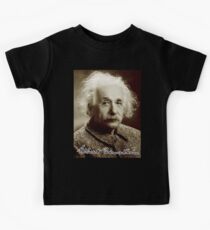 Albert, Einstein, Portrait, signature, Physicist, Genius, mathematician Kids Tee