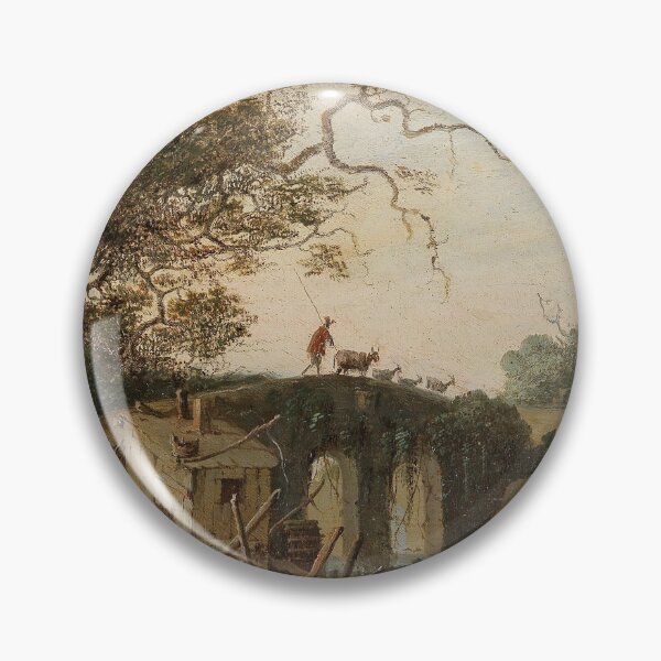 Item preview, Abraham Blommaert (Dutch, b. ca. 1564–1651) -   Landscape with a bridge over a stream designed and sold by VISIBLECREATION.