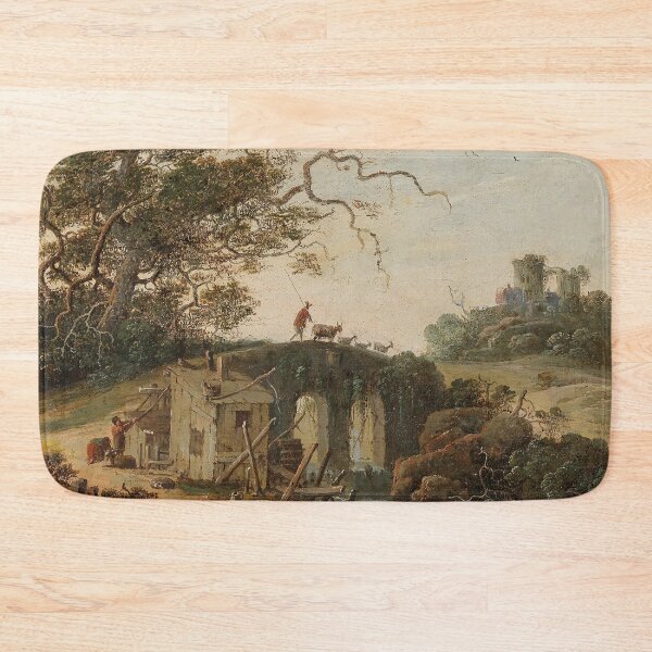 Item preview, Abraham Blommaert (Dutch, b. ca. 1564–1651) -   Landscape with a bridge over a stream designed and sold by VISIBLECREATION.