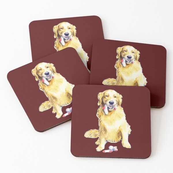 Item preview, golden retriever cartoon 4 designed and sold by joelrowe.