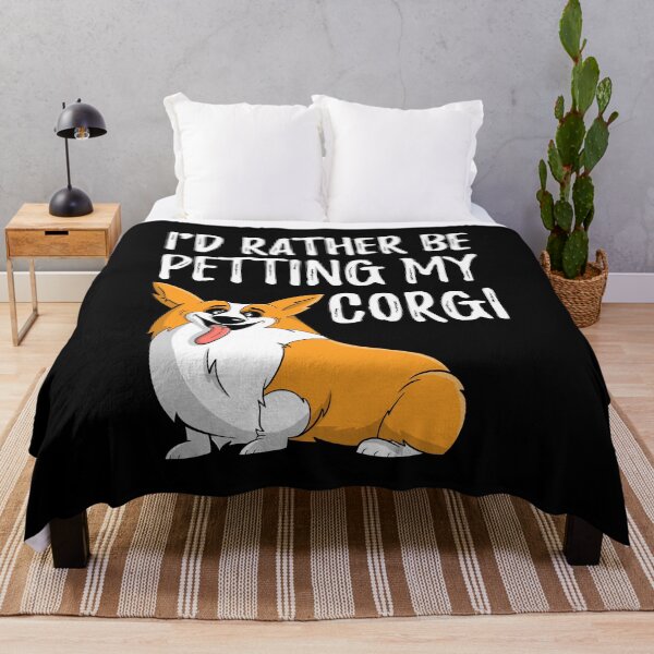 Item preview, Id Rather Be Petting My Corgi Graphic designed and sold by wdyoungblood.