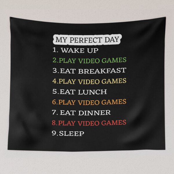 Item preview, Perfect Day Gamer live gaming Design designed and sold by GOOD-TIME.