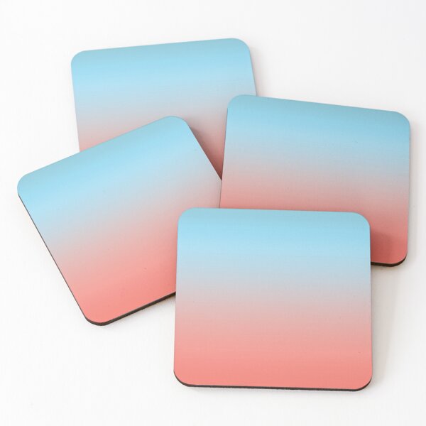 Item preview, Light blue and pink color gradient designed and sold by Mandala & More.
