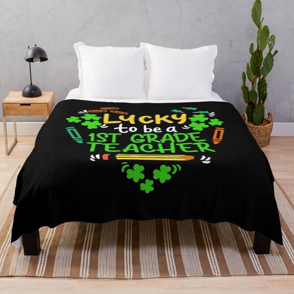 Item preview, Lucky to be a 1st grade teacher St Patrick shamrock designed and sold by BrucesAlexander.