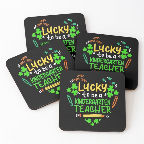 Item preview, Lucky to be a kindergarten teacher St Patrick shamrock designed and sold by BrucesAlexander.