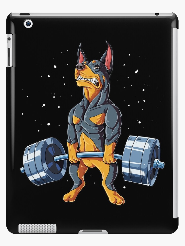 Custom Doberman Weightlifting Shirt For Men Women Boys Girls Kids