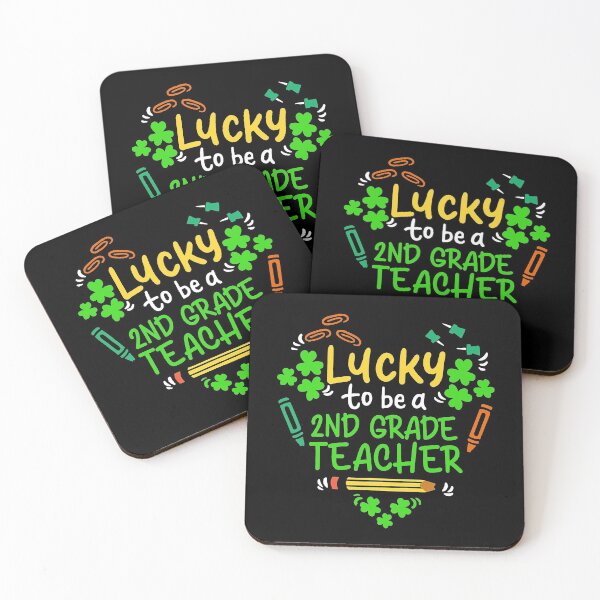 Item preview, Lucky to be a 2nd grade teacher St Patrick shamrock designed and sold by BrucesAlexander.
