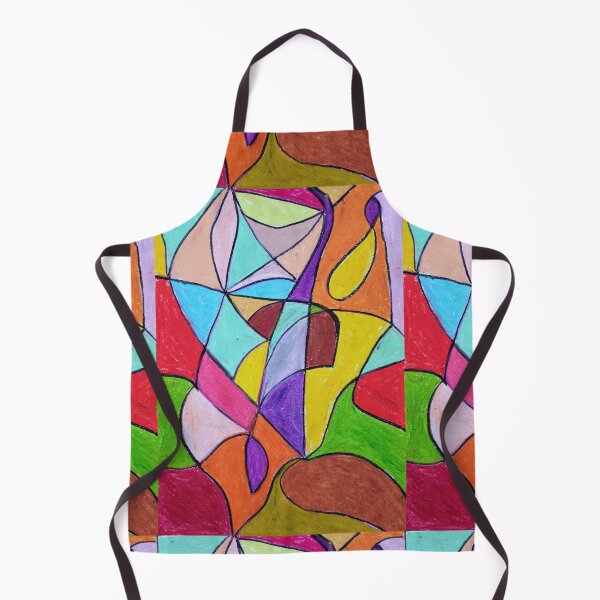 Item preview, Abstract Shapes (2) from Original oil Pastel Painting VIVBRAD Design Collection designed and sold by vivbrad.