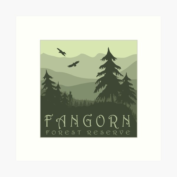 Item preview, Fangorn Forest Reserve designed and sold by skocartwork.