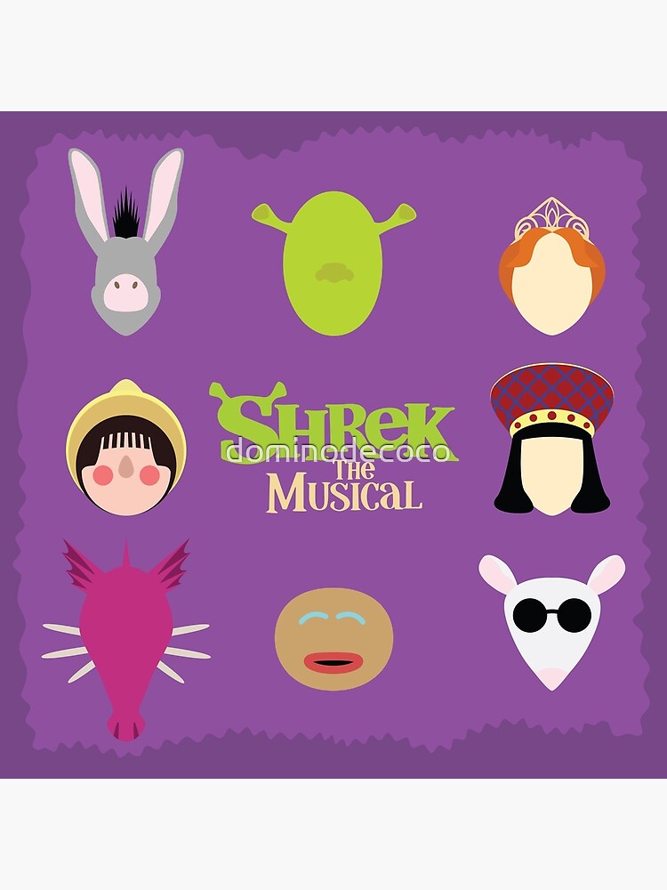 Shrek the Musical Logo Poster for Sale by musicalsoundtra