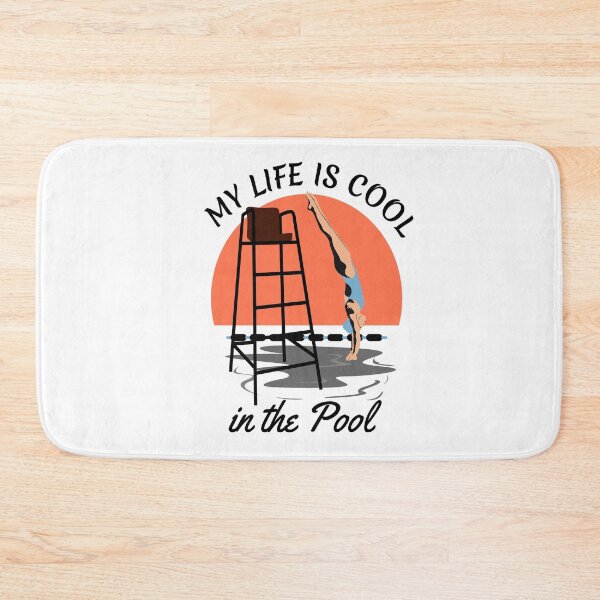 Item preview,  Funny Swimmer Quote , My Life is Cool IN the Pool designed and sold by remonss.