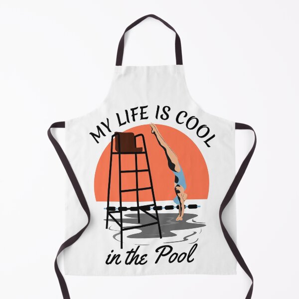 Item preview, Funny Swimmer Quote , My Life is Cool IN the Pool designed and sold by remonss.