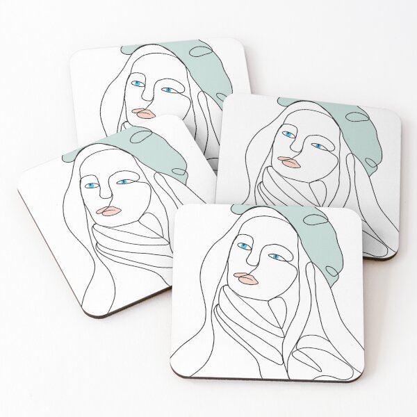 Item preview, Woman with a greenish hat in the winter designed and sold by nacaca M.