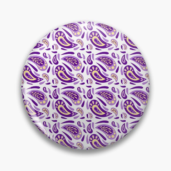 Item preview, Patterned purple teardrop shape designed and sold by benznest.