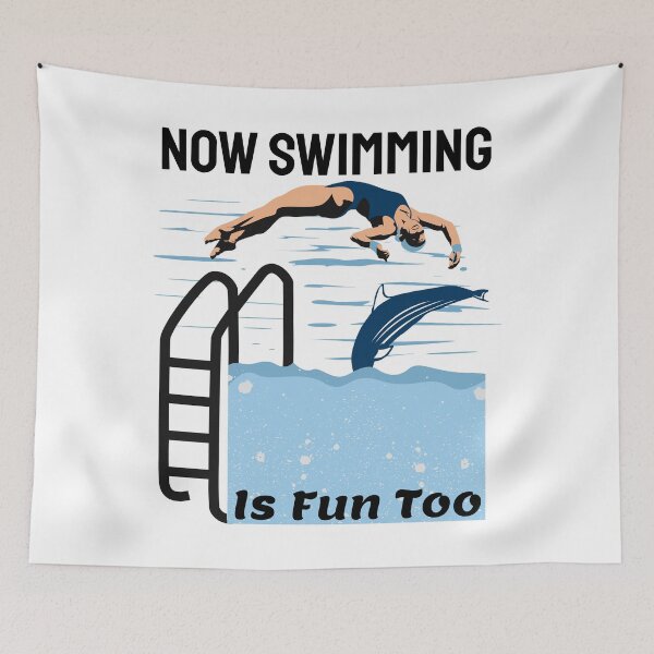 Item preview,   Funny Swimmer Quote , Now Swimming is Fun TOO designed and sold by remonss.