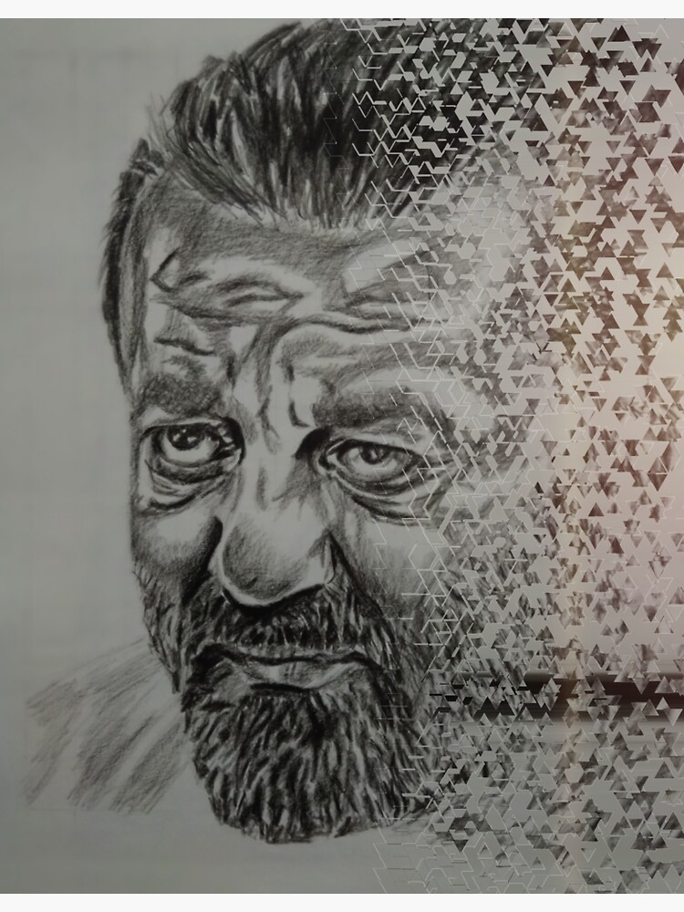 sanjay dutt portrait  Portrait Male sketch Art
