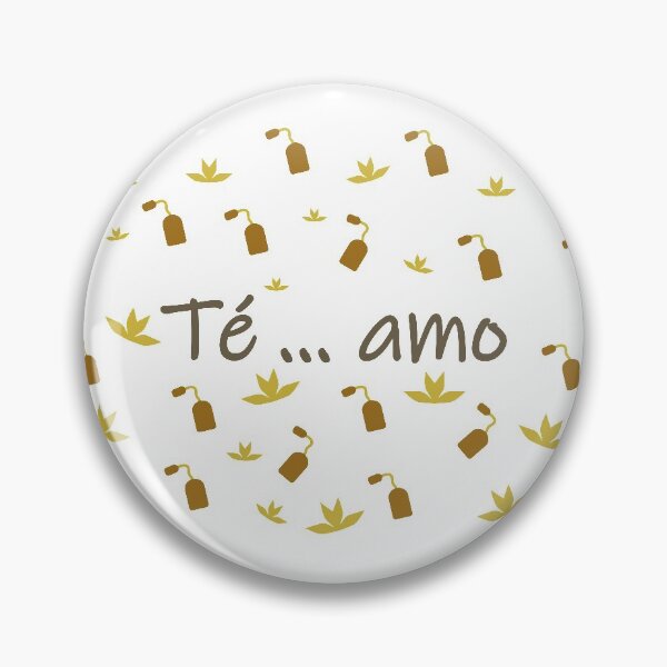 Item preview, Te amo - I love tea in spanish- yellow and brown designed and sold by CSouissi.