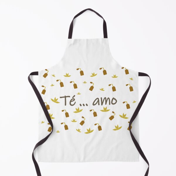 Item preview, Te amo - I love tea in spanish- yellow and brown designed and sold by CSouissi.
