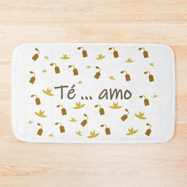 Item preview, Te amo - I love tea in spanish- yellow and brown designed and sold by CSouissi.