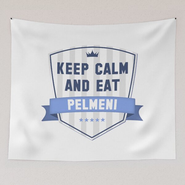 Item preview, Keep calm and eat pelmeni coat of arms gift designed and sold by Pineapple-Tree.